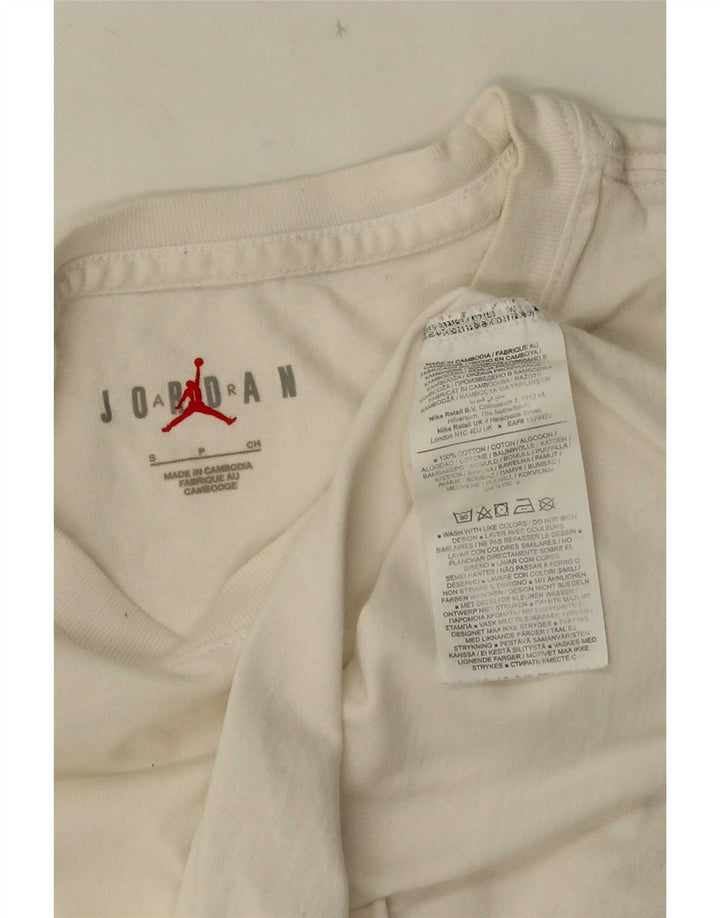 Jordan T-shirt graphique pour homme Petit coton blanc