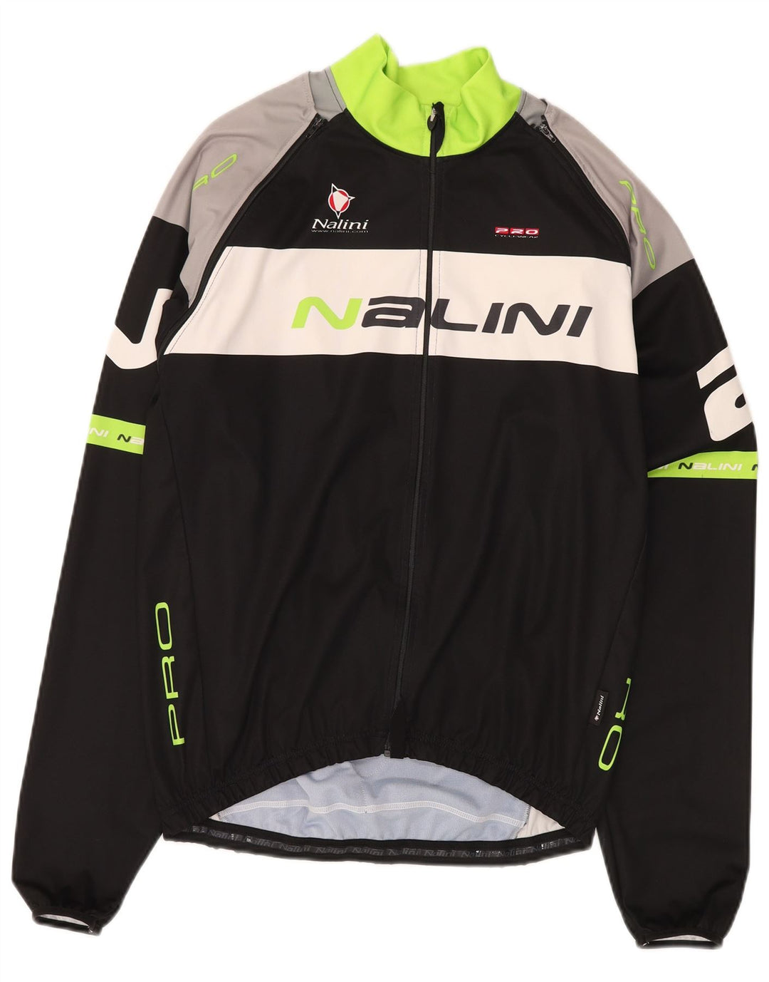 NALINI Veste de survêtement graphique pour homme 2XL Noir Colourblock Polyester