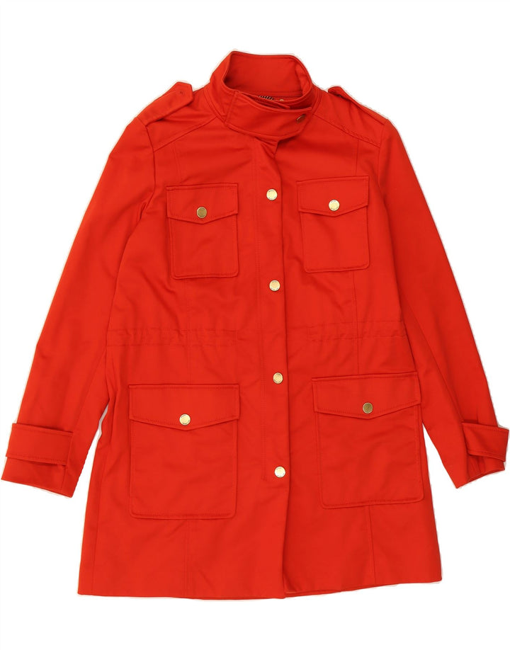 MICHAEL KORS Womens Overcoat UK 14 Medium Red Cotton Vintage Michael Kors and Second-Hand Michael Kors from Messina Hembry 