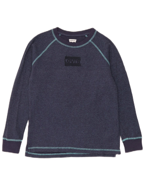 Levi's Garçon Top Manches Longues 11-12 ans Bleu Marine Coton