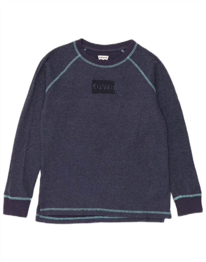 Levi's Garçon Top Manches Longues 11-12 ans Bleu Marine Coton