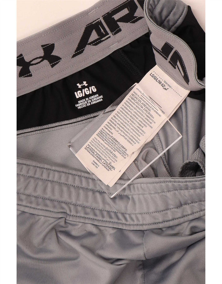 Under Armour Short de Sport Graphique Homme Gris Colorblock Polyester