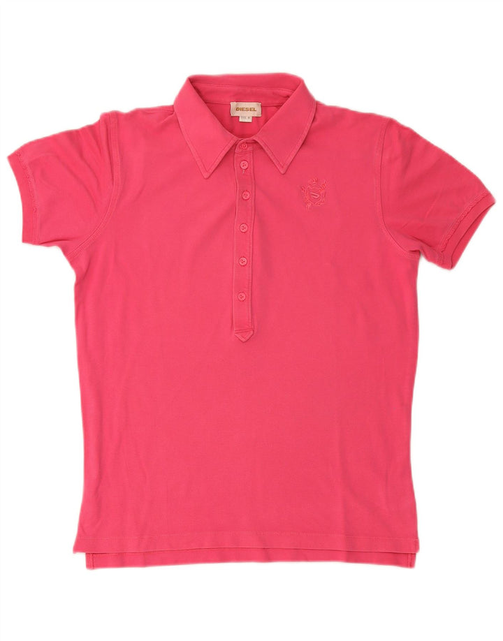 Polo Diesel Femme UK 14 Coton Rose Moyen