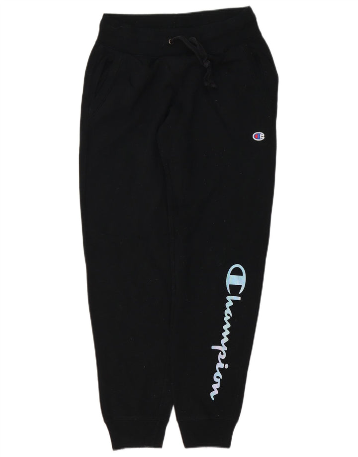 CHAMPION Pantalon de survêtement graphique pour femme UK 10 Small Noir