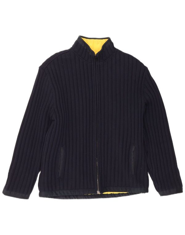 Paul & Shark Mens Cardigan Sweater Large Navy Blue