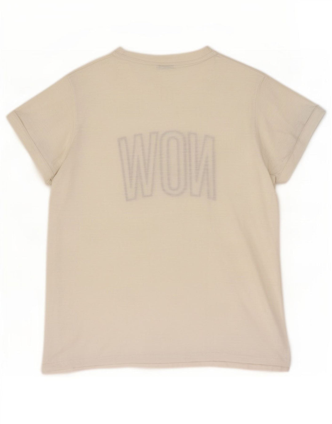 Benetton T-Shirt Graphique Top Blanc Moyen Coton Homme