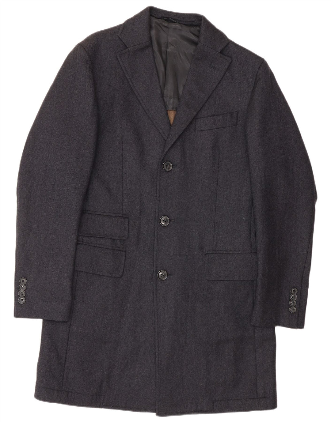 LUIGI BIANCHI Veste blazer longue pour homme IT 48 Bleu marine moyen classique