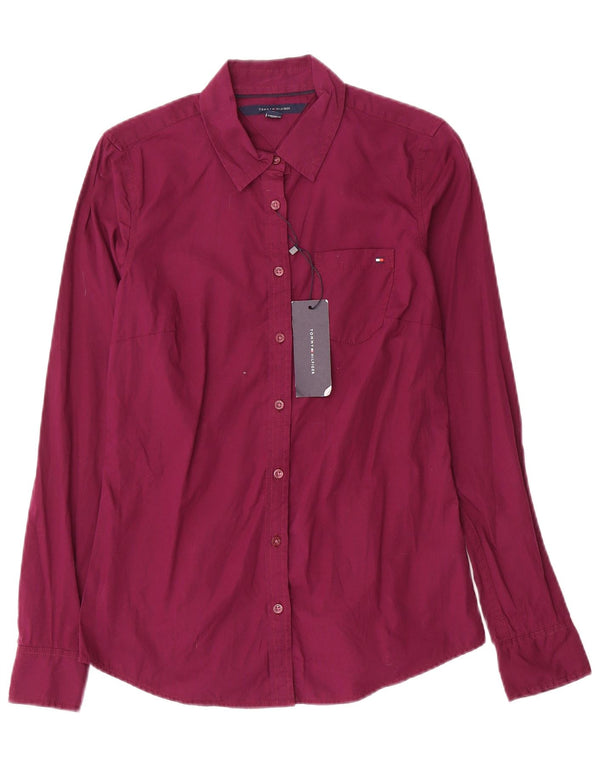 Tommy Hilfiger Chemise Femme UK 6 XS Violet Coton