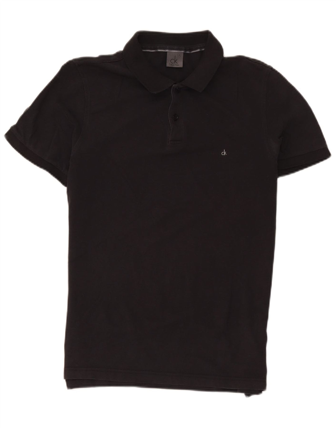 CALVIN KLEIN Polo Homme Noir Moyen Coton