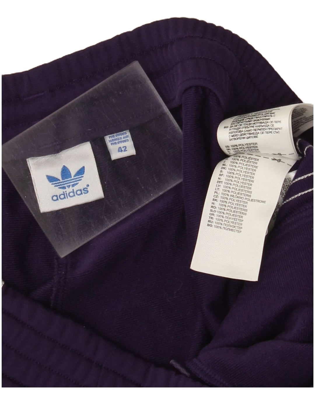 Adidas Pantalon De Survêtement Femme IT 42 Violet Moyen Polyester