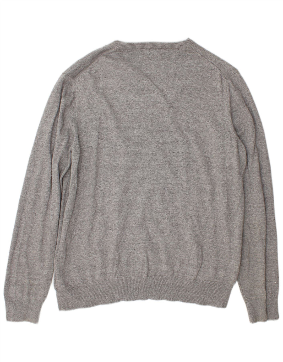 Marks & Spencer Pull col V pour homme XL Gris Coton