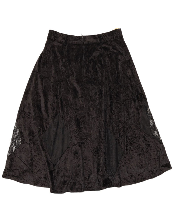 Citylife Jupe trapèze en velours pour femme IT 42 Medium W28 Noir Argyle/Diamant