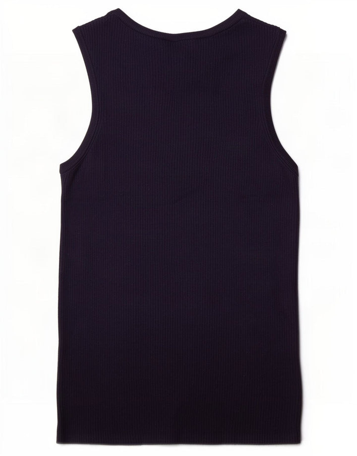 Marks & Spencer Débardeur Femme UK 8 Small Bleu Marine Viscose