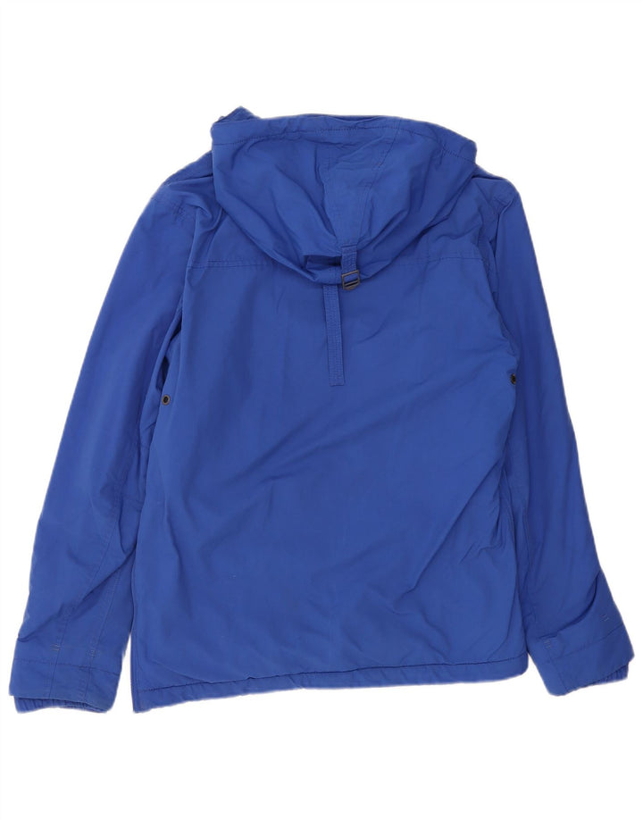 Napapijri Veste Anorak à capuche graphique pour hommes UK 36 Small Bleu Polyester