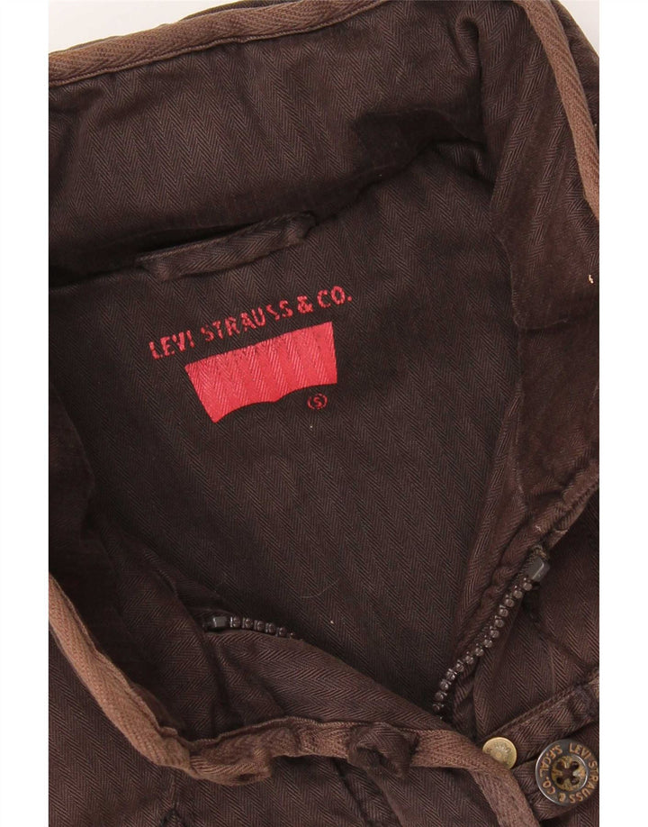 Levi's Veste coupe-vent pour femme UK 10 Petit chevron marron