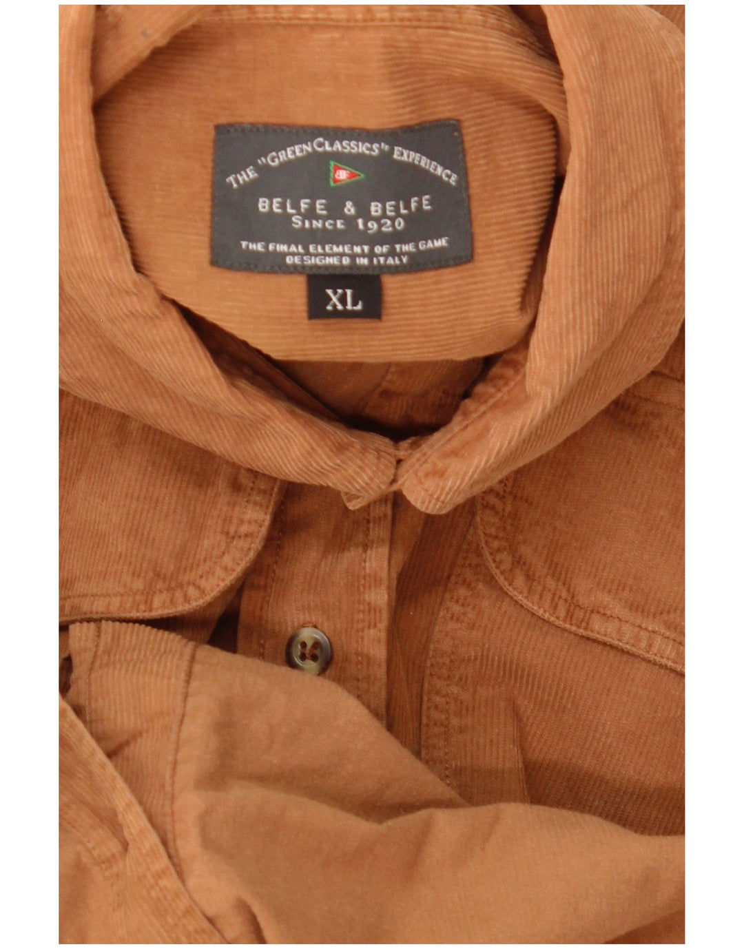Belfe & Belfe Chemise En Velours Côtelé XL Beige