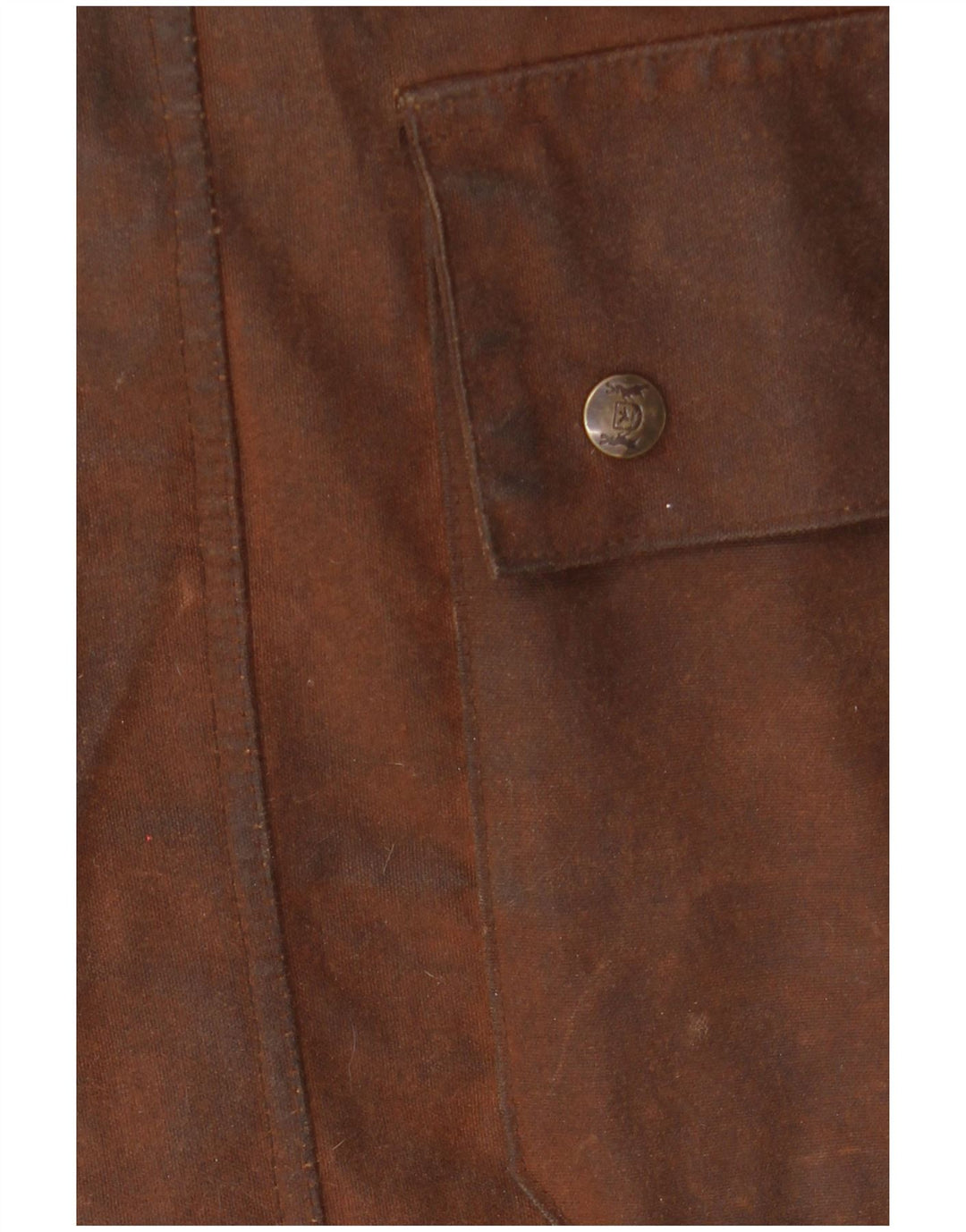 HUNTER Manteau Capelet à Capuche en Coton Ciré pour Hommes de Chasse UK 34 XS Coton Marron