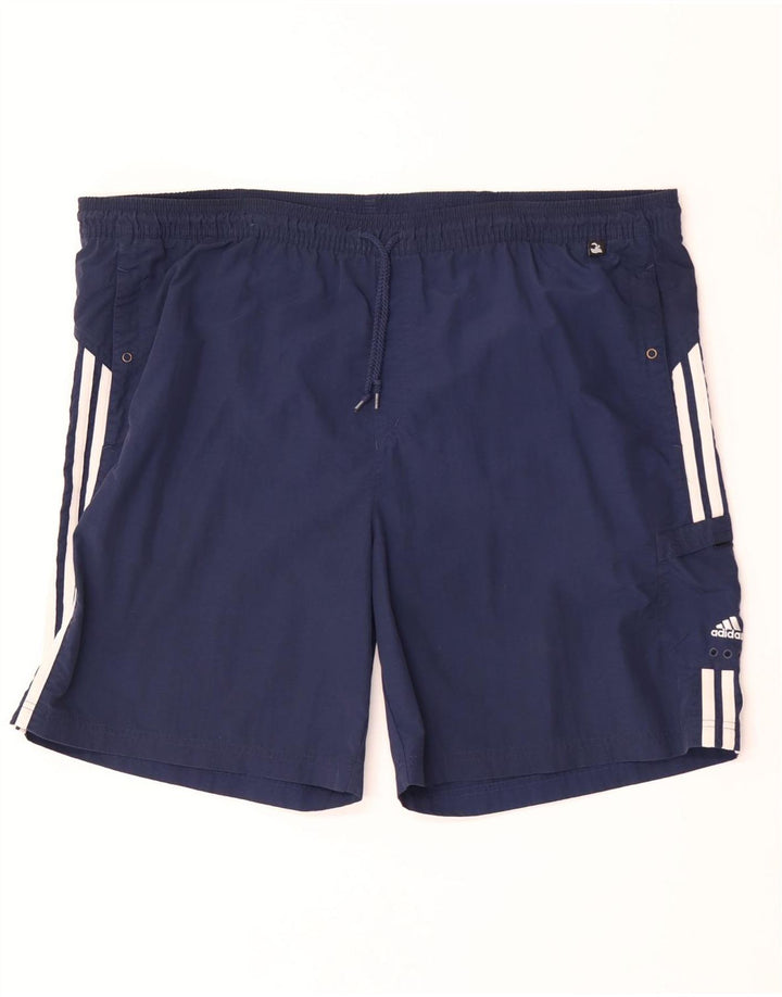 Adidas Short de bain pour homme 2XL en nylon bleu marine