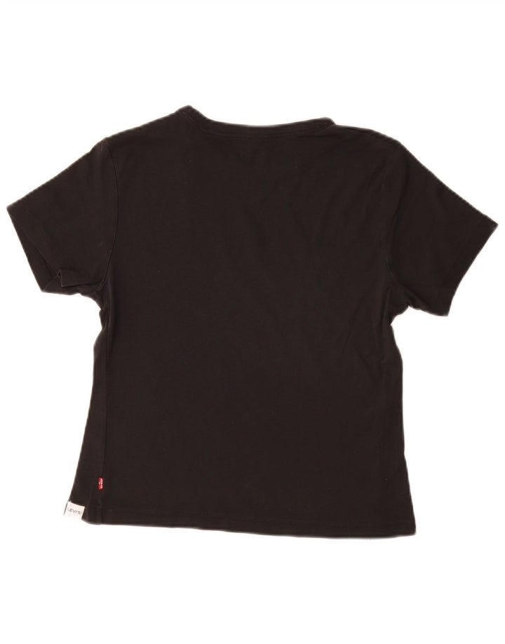 Levi's T-Shirt Graphique Femme UK 12 Noir Moyen