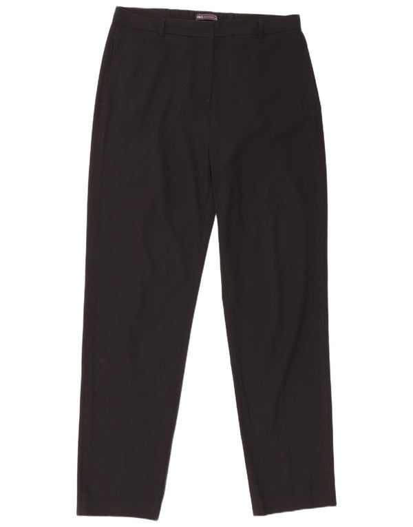 Marks & Spencer Pantalon chino taille haute pour femme UK 14 Large W34 L32 Noir