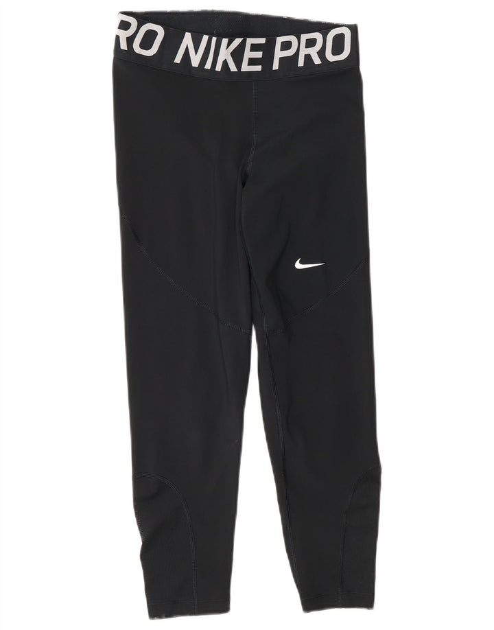 Nike Legging Capri Dri Fit Graphic pour femme UK 10 Petit Noir