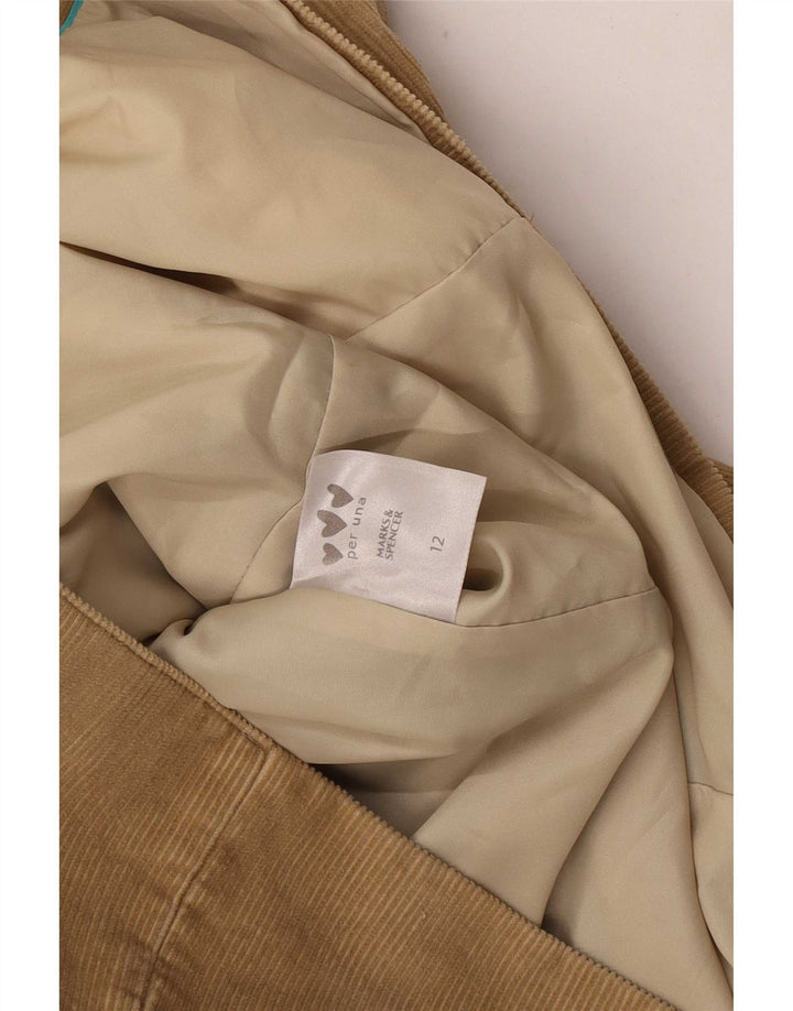Marks & Spencer Veste blazer Per Una 2 boutons pour femme UK 12 Beige moyen