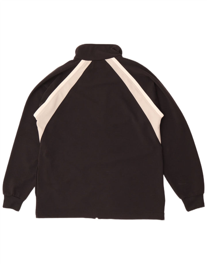 Kappa Veste de survêtement pour homme Large Noir Colorblock Polyester