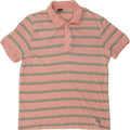 LEE Mens Polo Shirt 2XL Pink Striped Vintage Lee and Second-Hand Lee from Messina Hembry 
