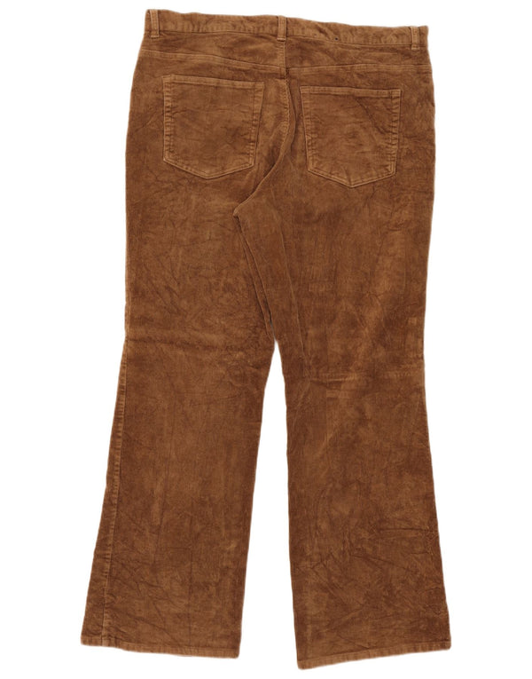 Chaps Pantalon bootcut en velours côtelé pour femme US 16 2XL W36 L30 Coton beige