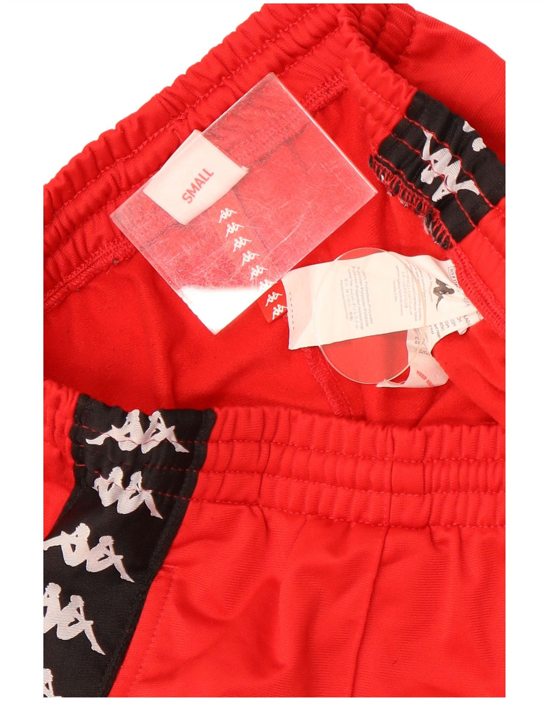 Kappa Short de Sport Graphique Homme Petit Rouge Polyester Colorblock