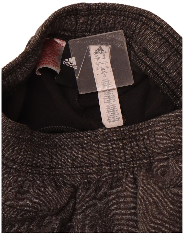 ADIDAS Pantalon de Survêtement Fille Joggers 11-12 ans Gris Moucheté Coton