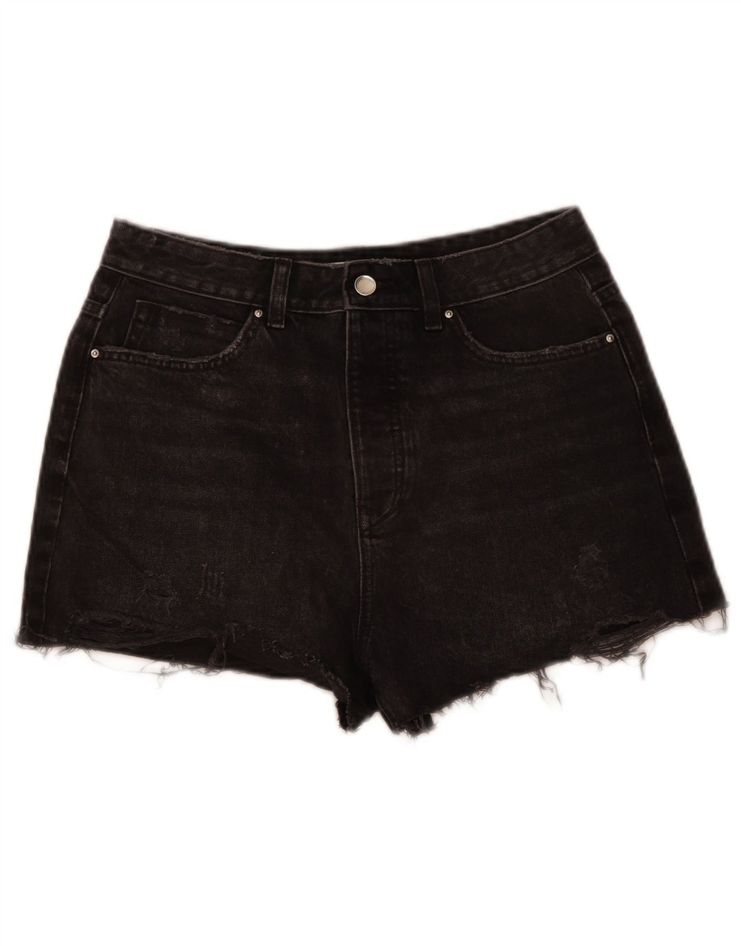 Zara Short en jean pour femme EU 40 Medium W30 Gris Coton