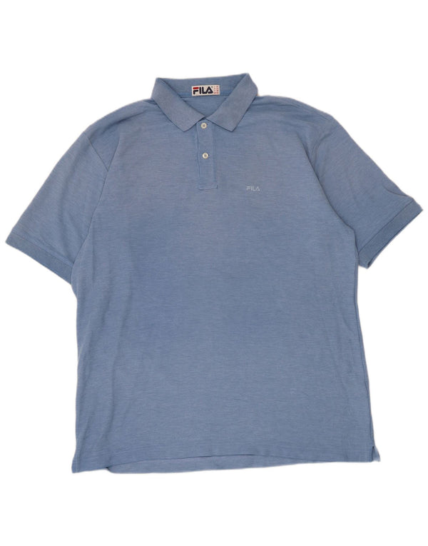 Fila Polo Homme XL Bleu Coton