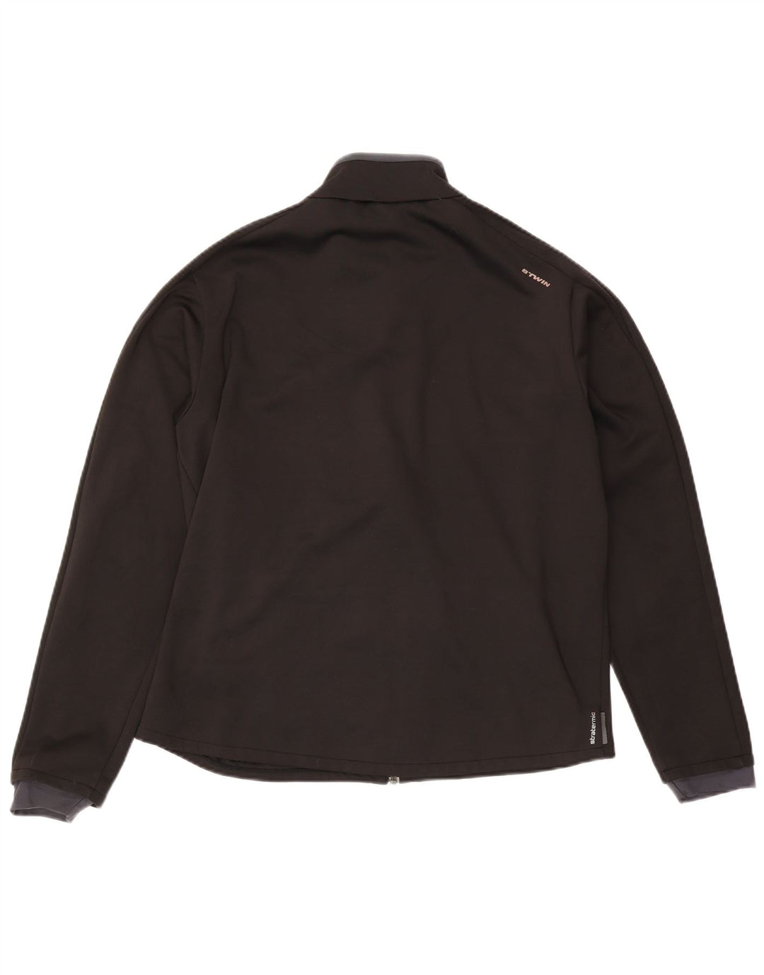 vintage Mens Survêtement Top Veste Grand Noir Polyester