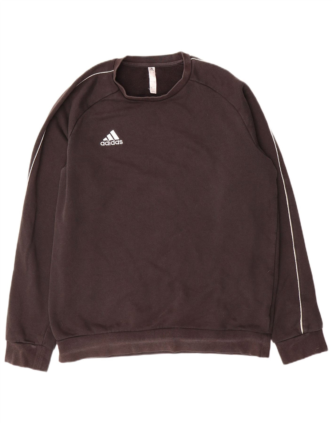 Adidas Sweat-shirt pour homme en coton noir Taille L