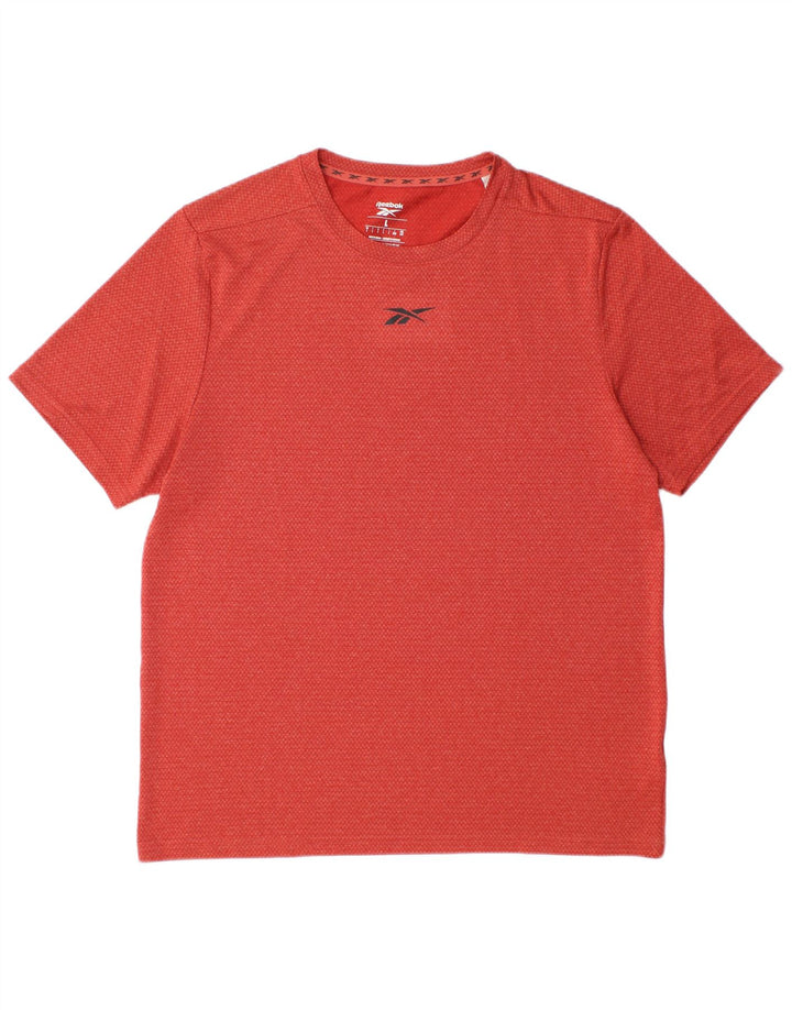 Reebok T-Shirt Homme Haut Large Rouge Polyester