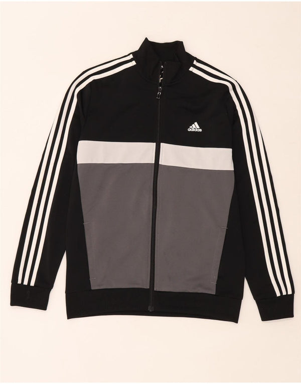 Adidas Veste de Survêtement Aeroready Garçon 13-14 Ans Noir Colorblock