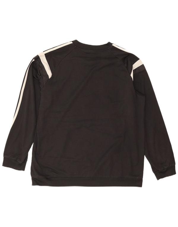 Adidas Sweat-shirt pour homme XL Noir Colorblock Polyester