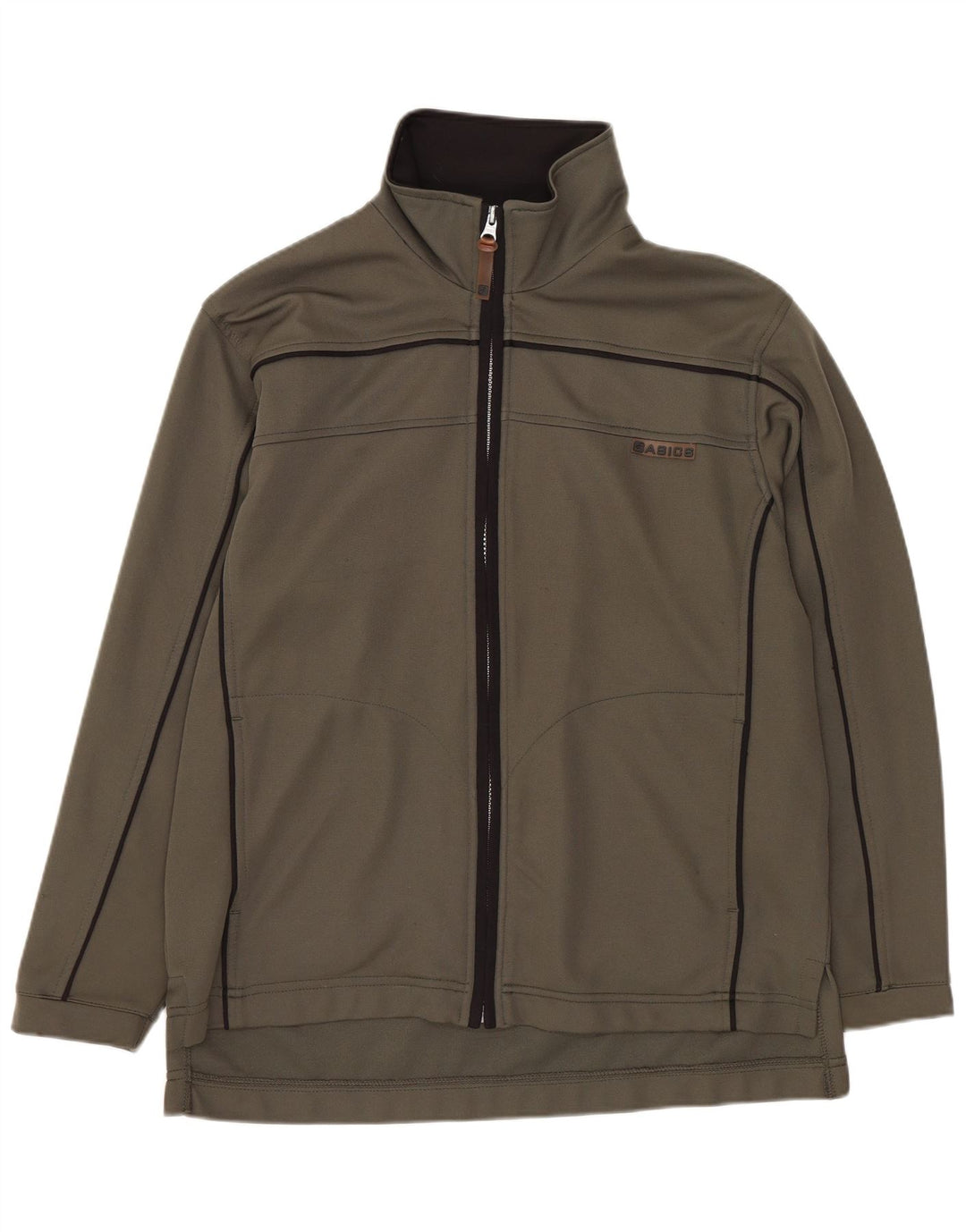 Asics Veste de Survêtement Homme Kaki Moyen Polyester