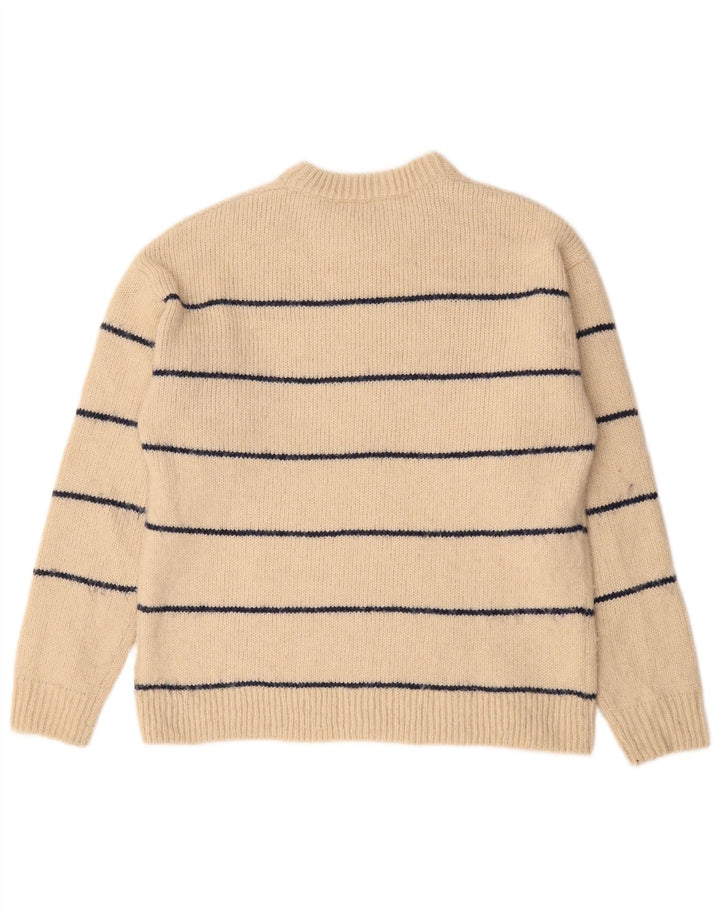 Zara Pull ras du cou pour garçon 13-14 ans Beige Rayé Polyester