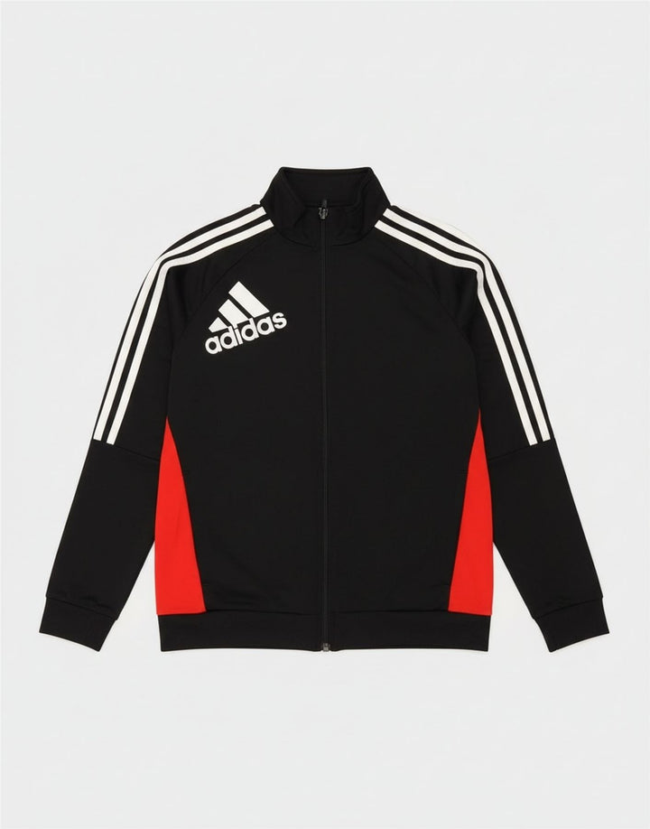 Adidas Veste de survêtement graphique pour garçon 11-12 ans Noir Colourblock