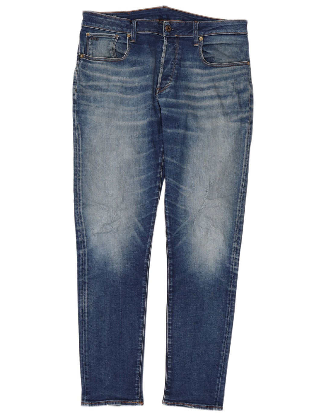 G-STAR Jean Slim 3301 Homme W34 L34 Bleu Polyester