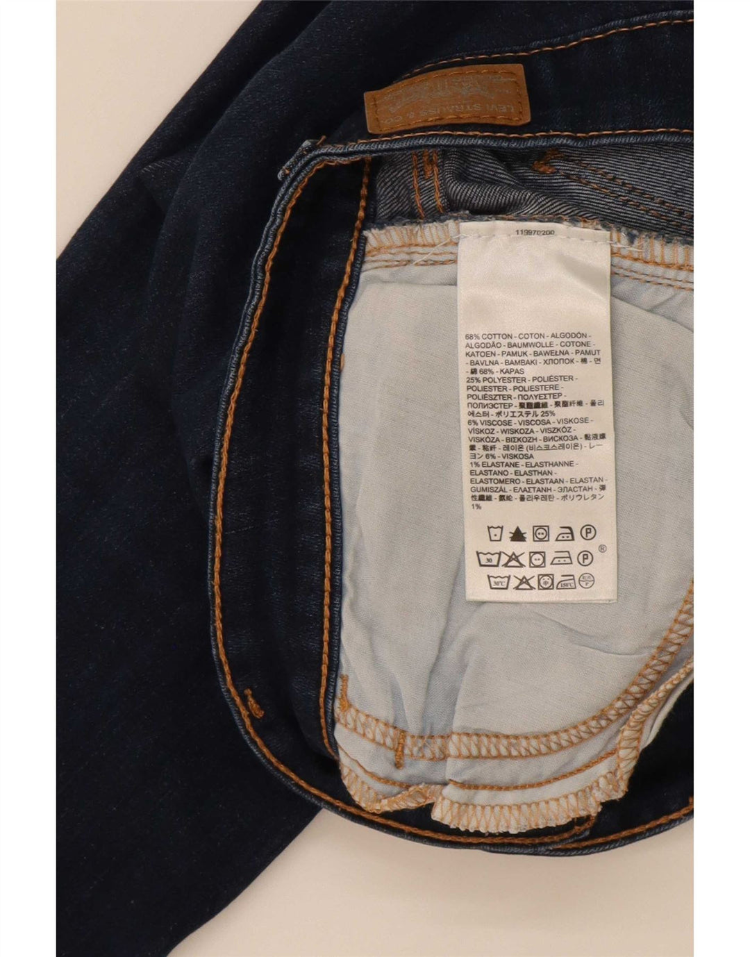Levi's Jean Legging Femme W30 L30 Bleu Marine Coton