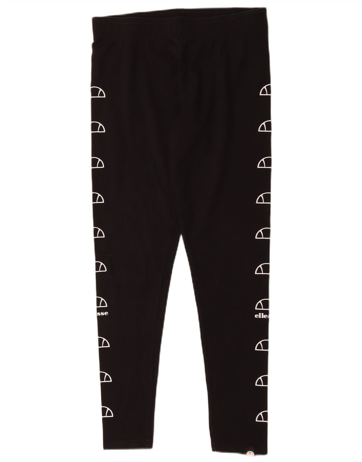 Ellesse Leggings graphiques pour femmes UK 14 Large Noir