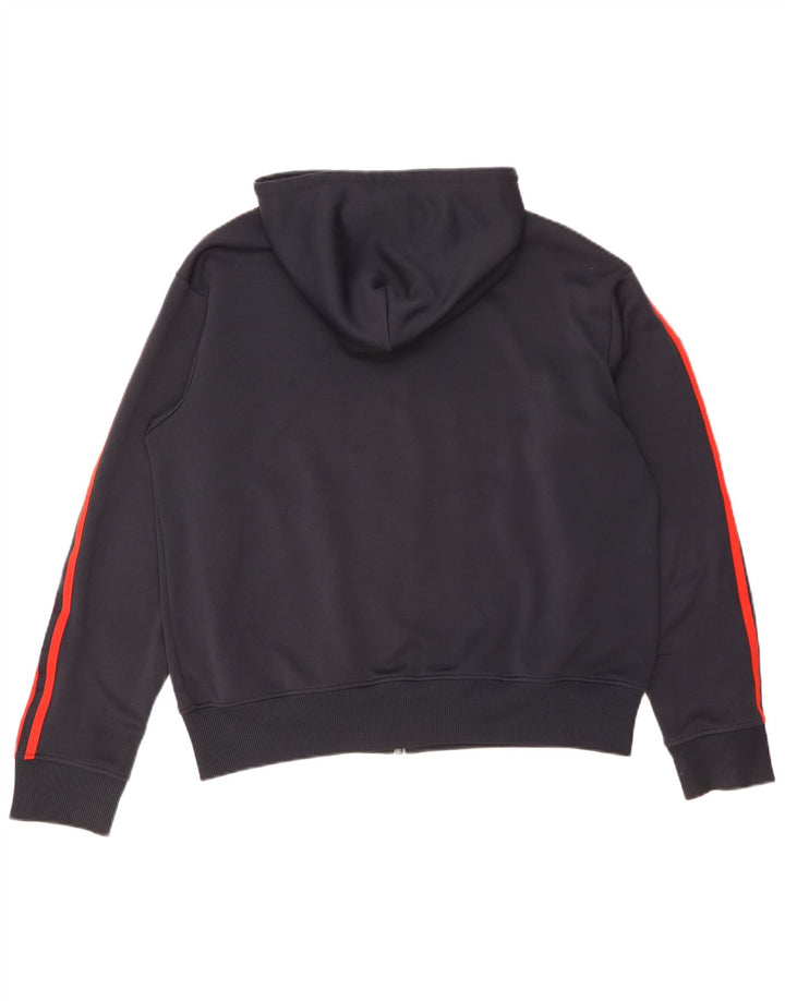 Adidas Pull à capuche zippé pour homme XL Bleu marine Polyester