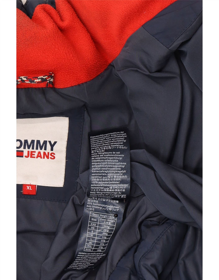 Tommy Hilfiger Veste matelassée pour homme UK 42 XL Bleu marine Polyester