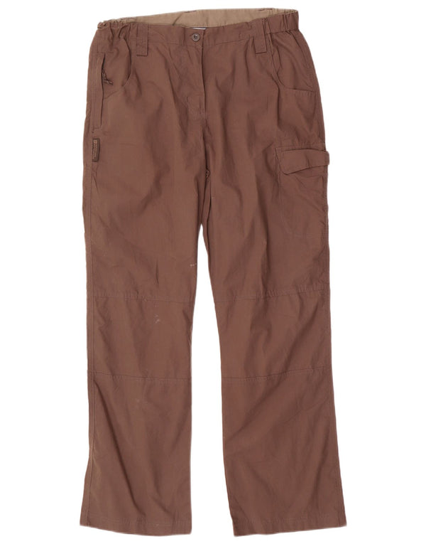 Mountain Warehouse Pantalon cargo droit pour femme UK 10 Small W30 L29 Marron