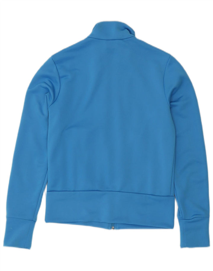 ADIDAS Veste de survêtement pour femme UK 10 Petit Bleu Polyester