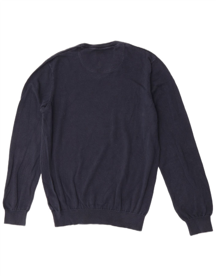 Lacoste Pull col V pour homme Taille 4 Coton bleu marine moyen