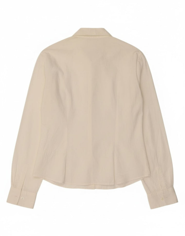 Benetton Chemise Femme UK 12 Medium Blanc